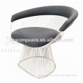 designer comfortable black leather wire relaxing chair